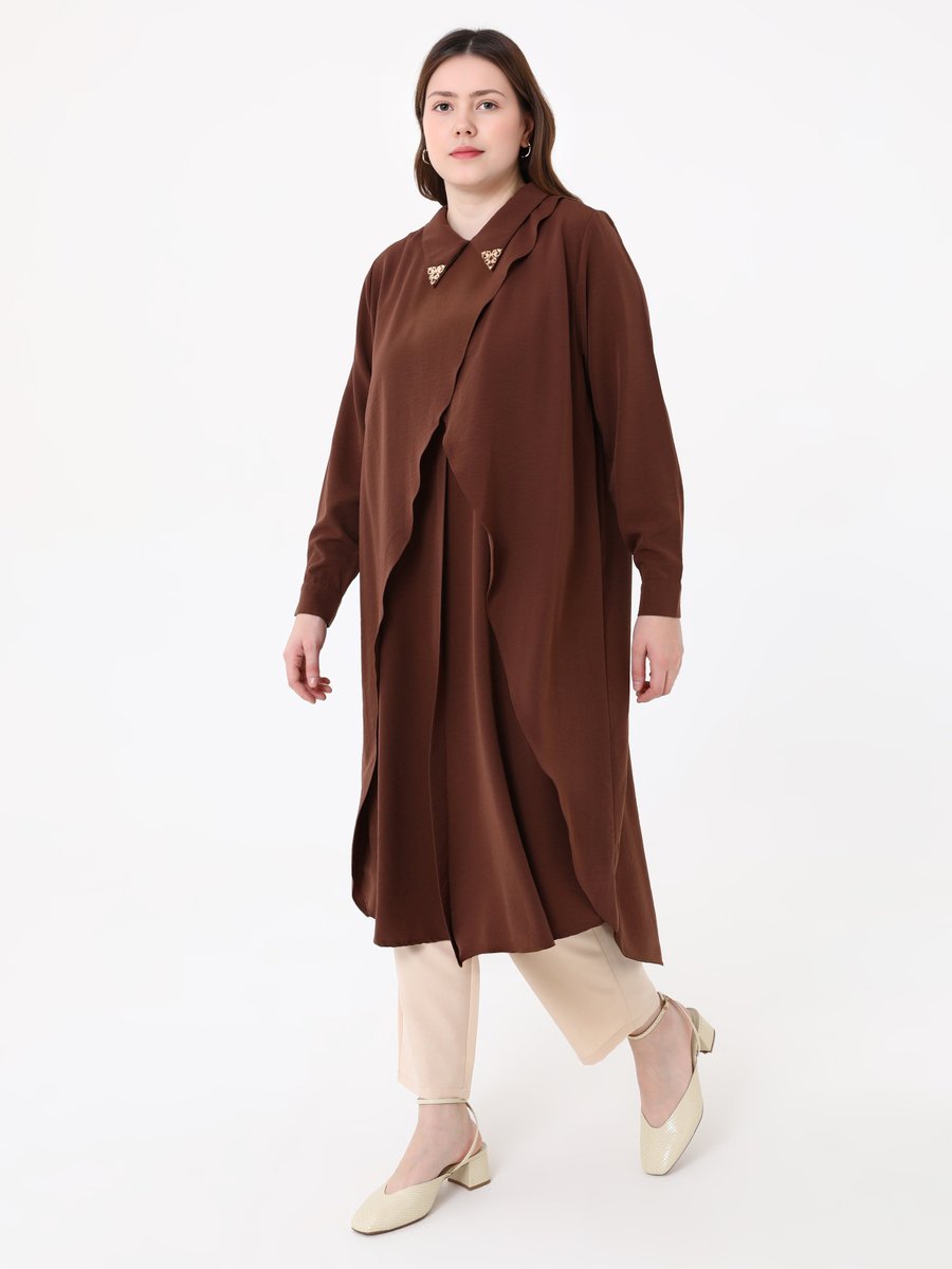 Moda Gazel Kahverengi Tunik