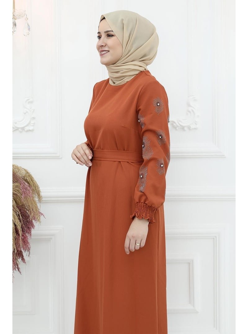 Amine Hüma Kiremit Sahra Elbise