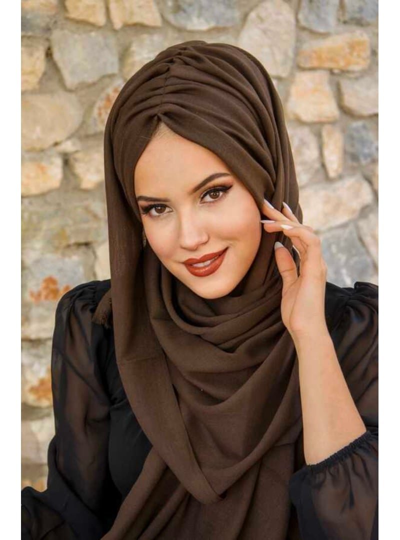 AİŞE TESETTÜR Büzgülü Hazır Şal
