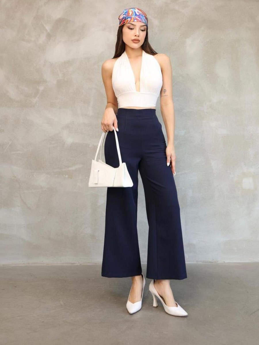 RAWEA FASHİON Lacivert Mango Model Pantolon