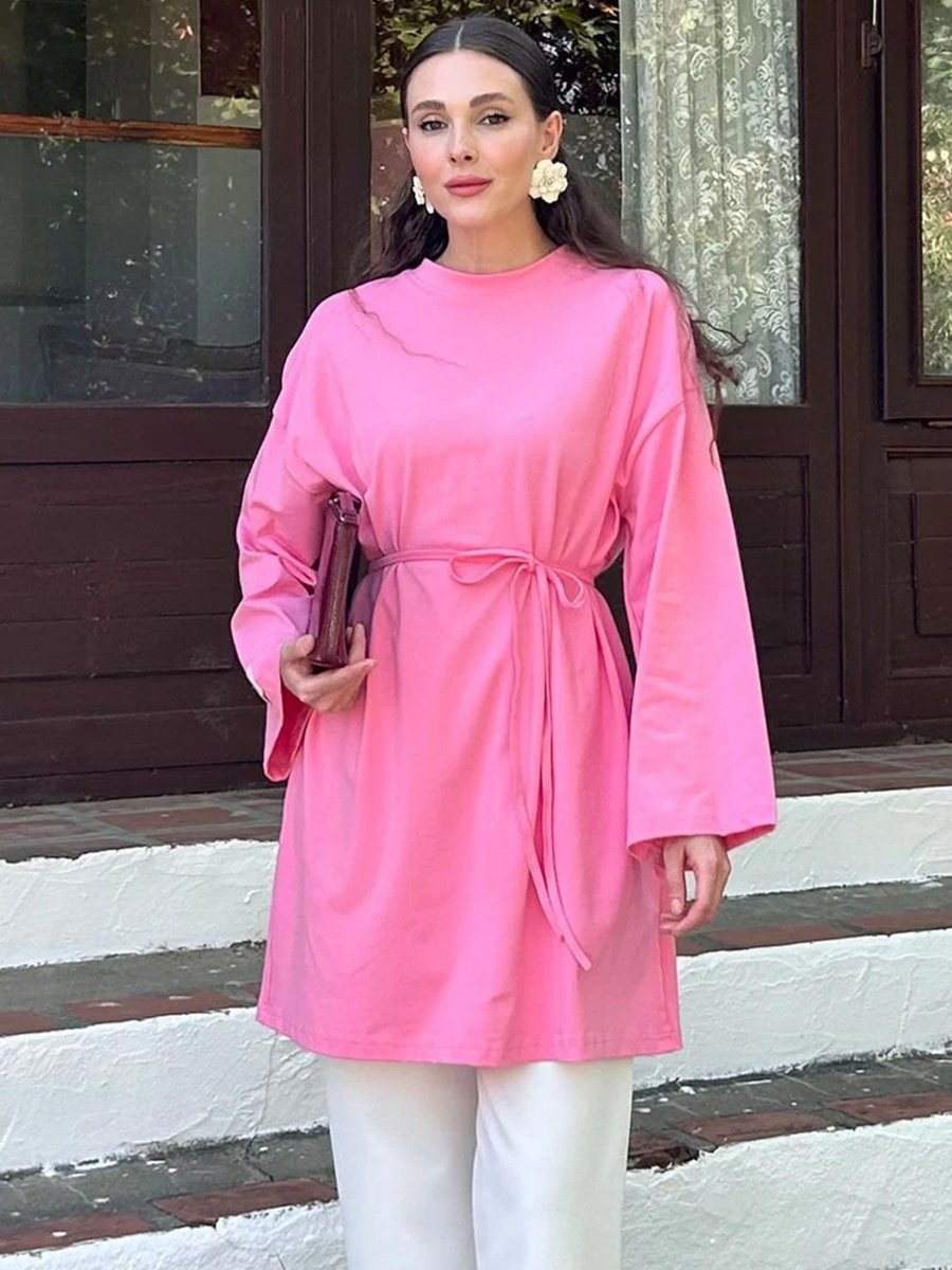Ceylan Otantik Pembe Tunik