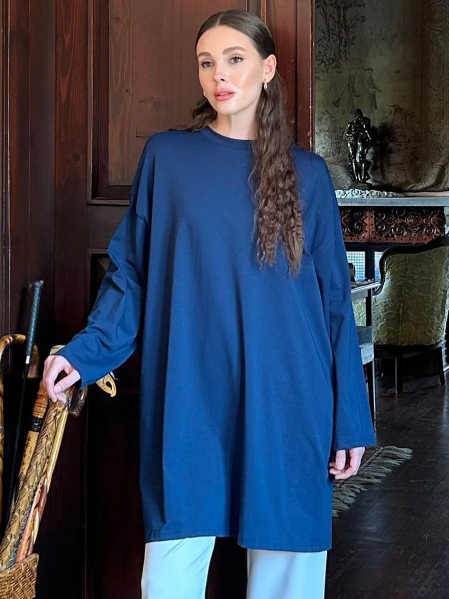 Ceylan Otantik Lacivert Tunik