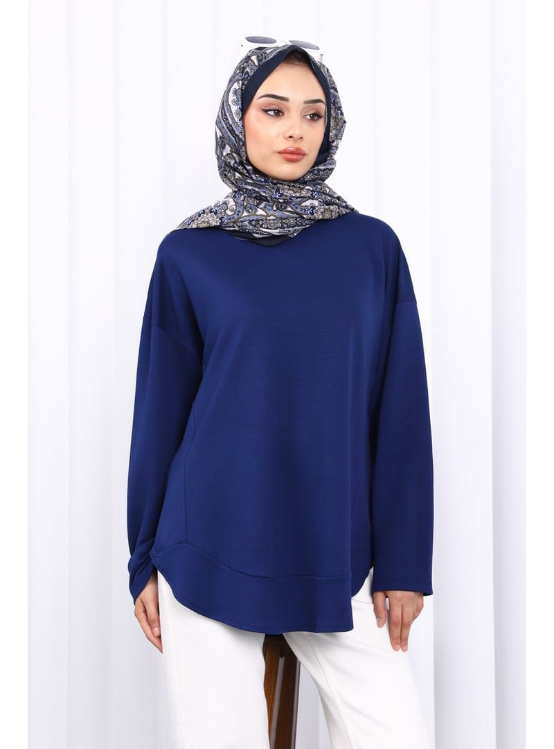 İmaj Butik Lacivert Bisiklet Yaka Sweat