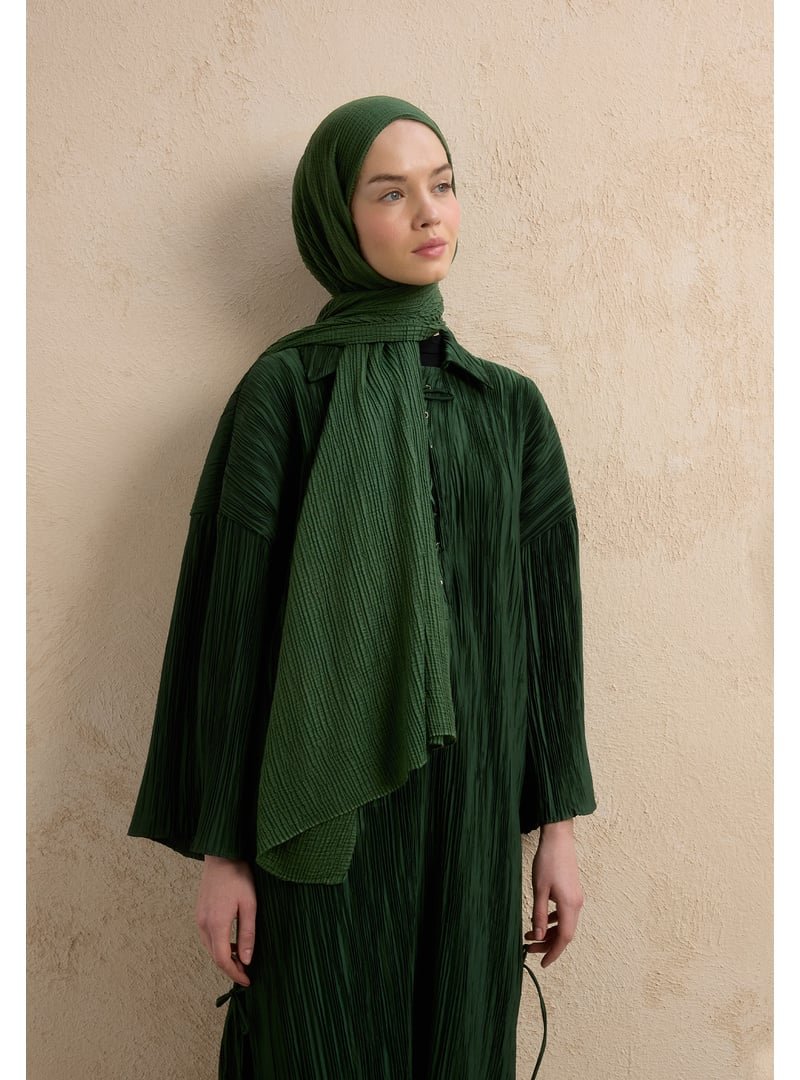 FRESHSCARFS Çam Yeşili Modal Krinkıl Şal