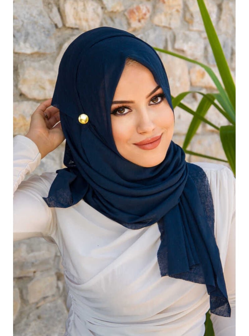 AİŞE TESETTÜR Düğmeli Double Şal