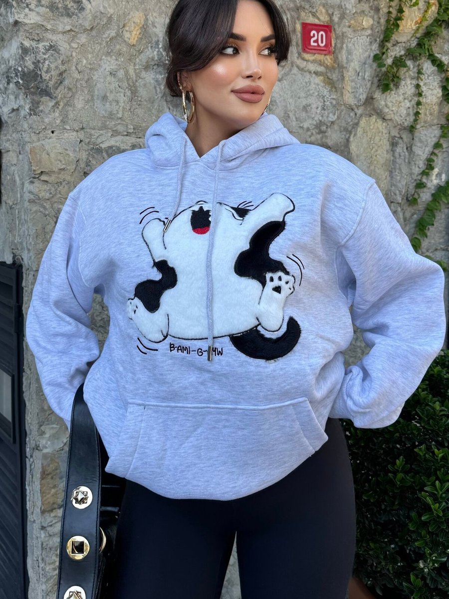Baby Xclub Gri İplik Şardonlu Sweatshirt