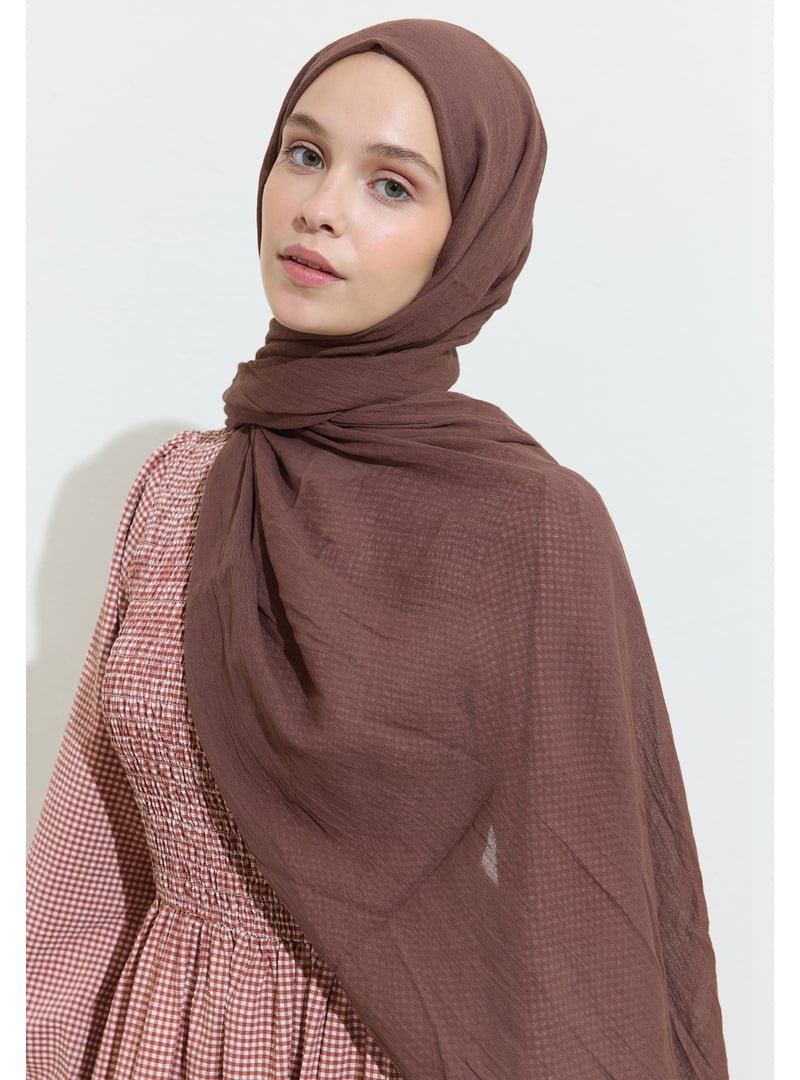 FRESHSCARFS Pamuklu Keten Şal Chocolate Shake