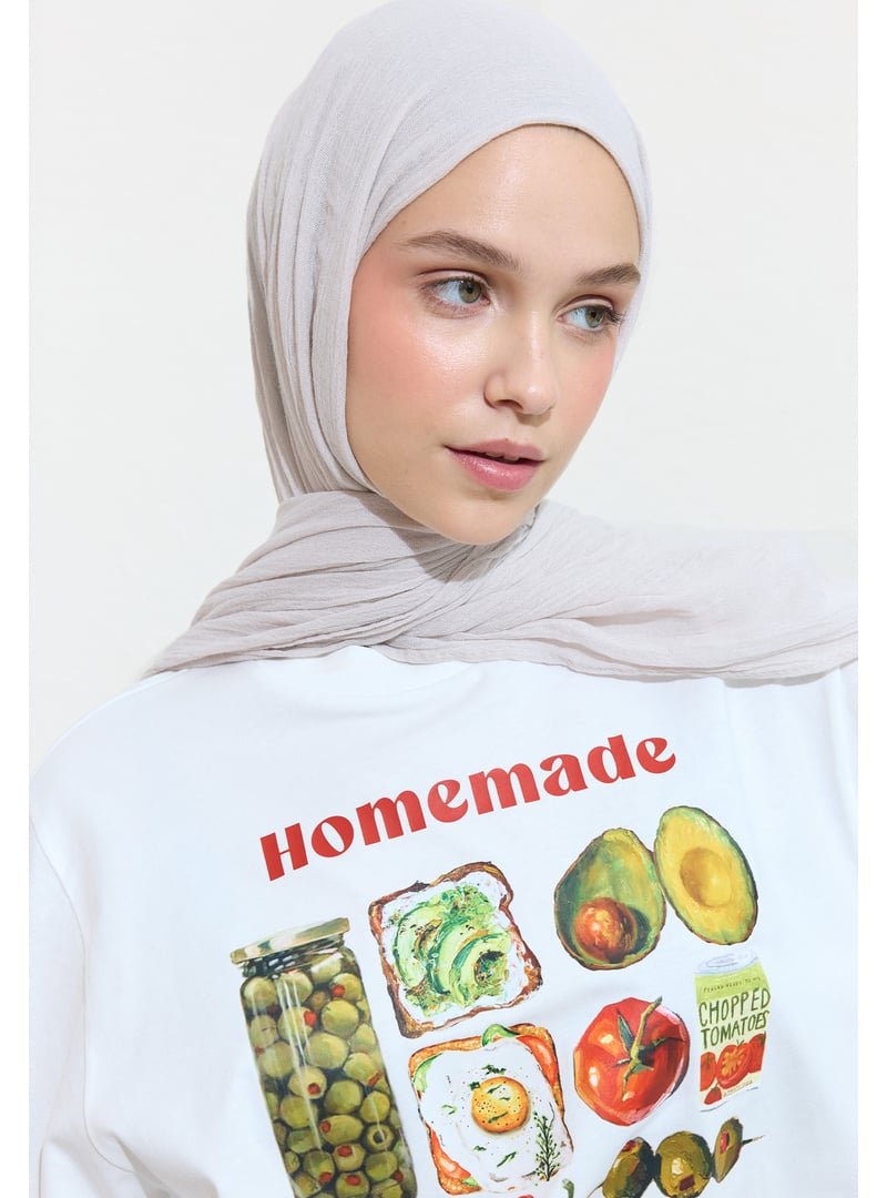 FRESHSCARFS Pamuklu Keten Şal Sea Salt Foam