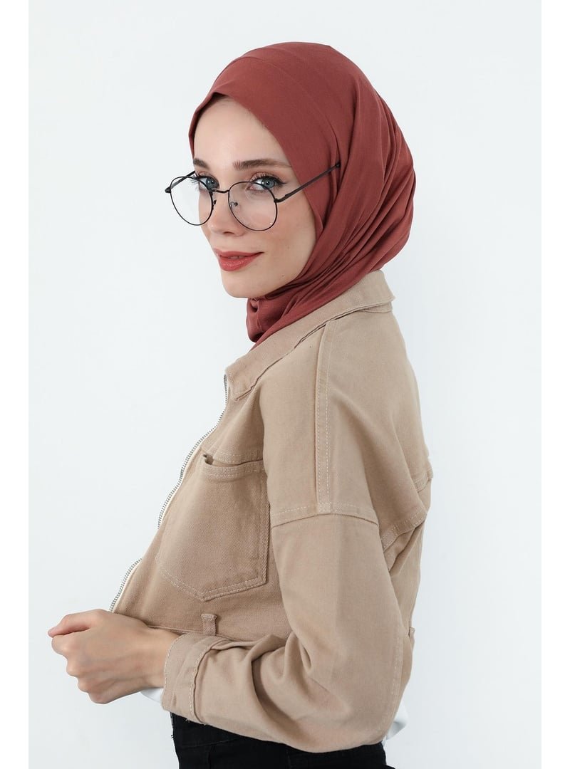 Aisha`s Design Tarçın Boyun Kapatıcı Özellikli Ve Kulaklık Girişli Penye Bone,b