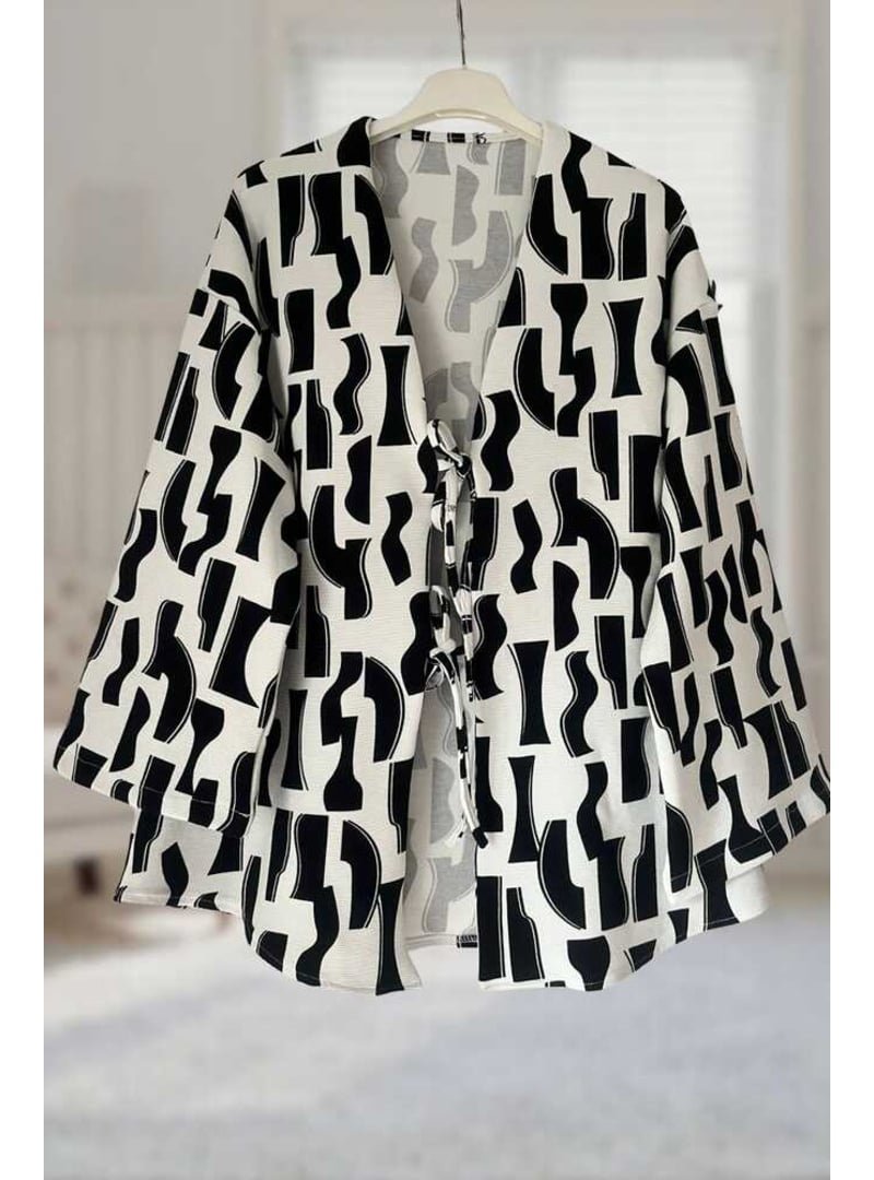 AİŞE TESETTÜR Önü Bağlamalı Kimono Tunik
