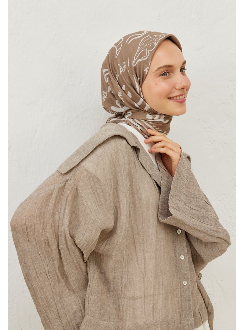 FRESHSCARFS Vizon Summer Vibes Desen Pamuk Vual Eşarp