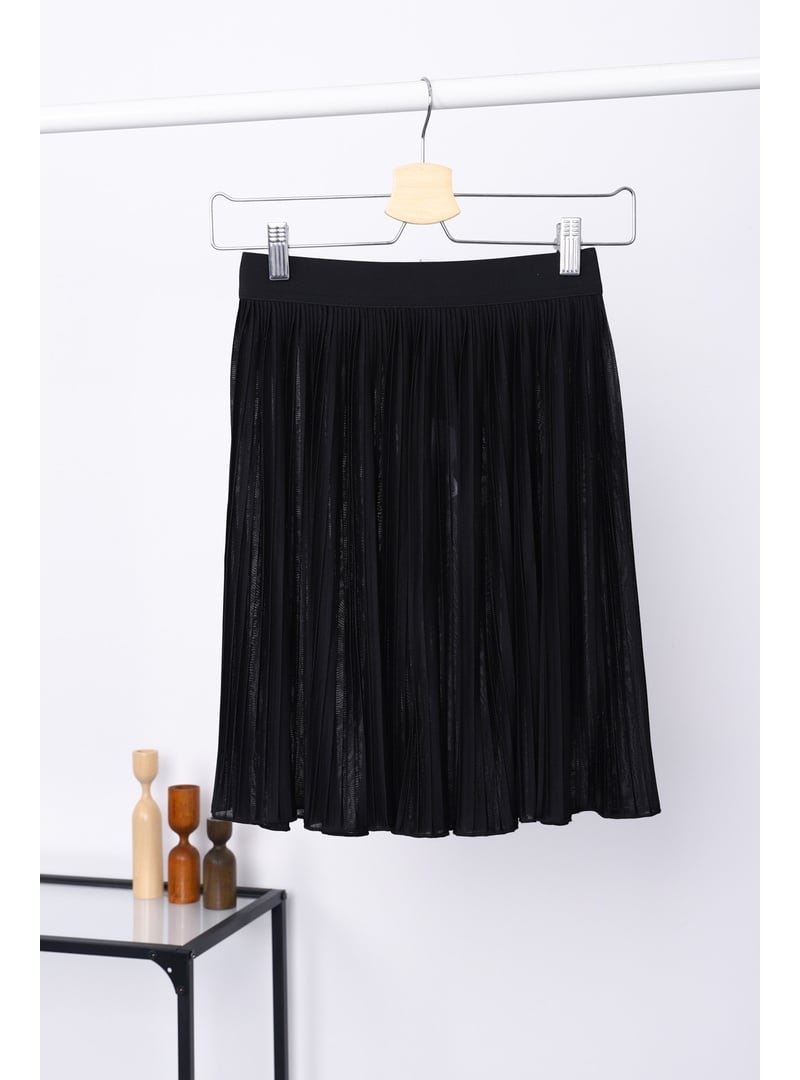 İmaj Butik Siyah Lastikli Piliseli İçlik
