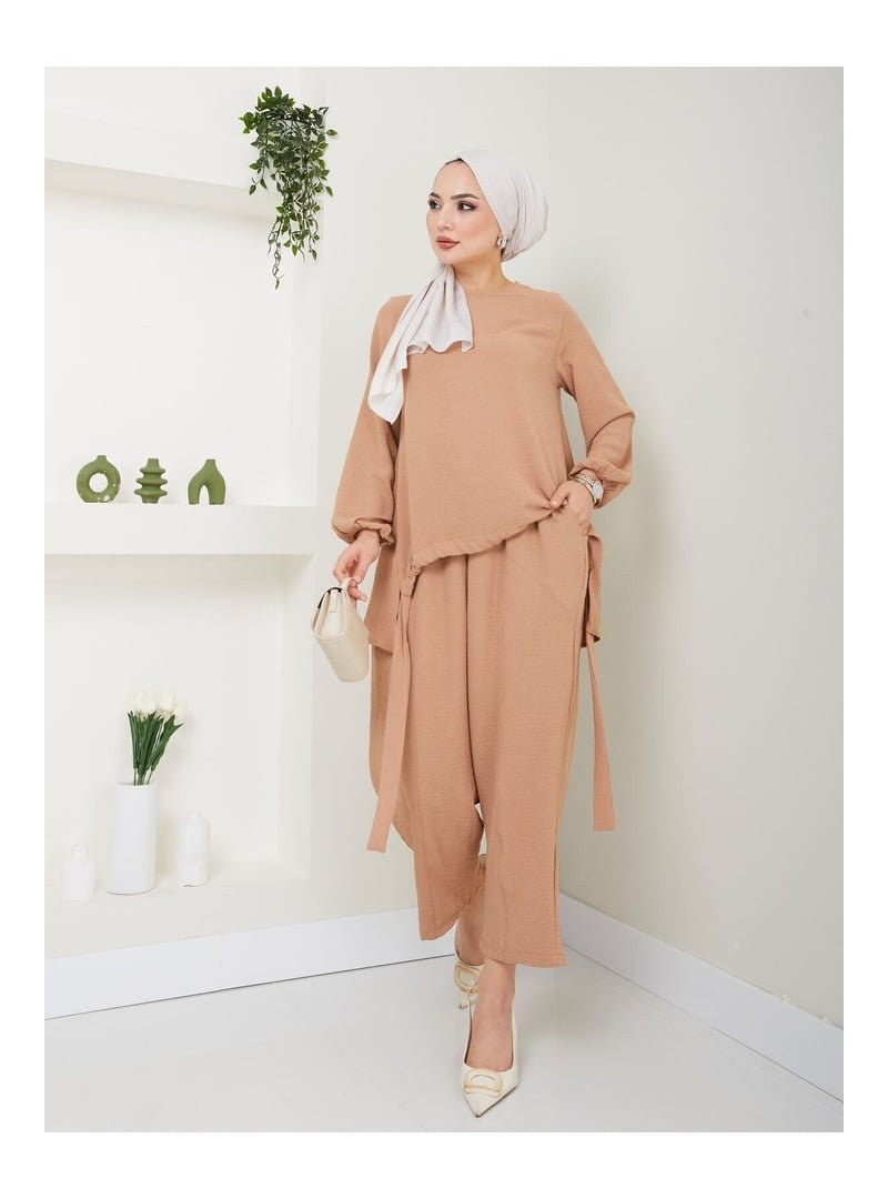 Volt Clothing Bej Şalvar Takım