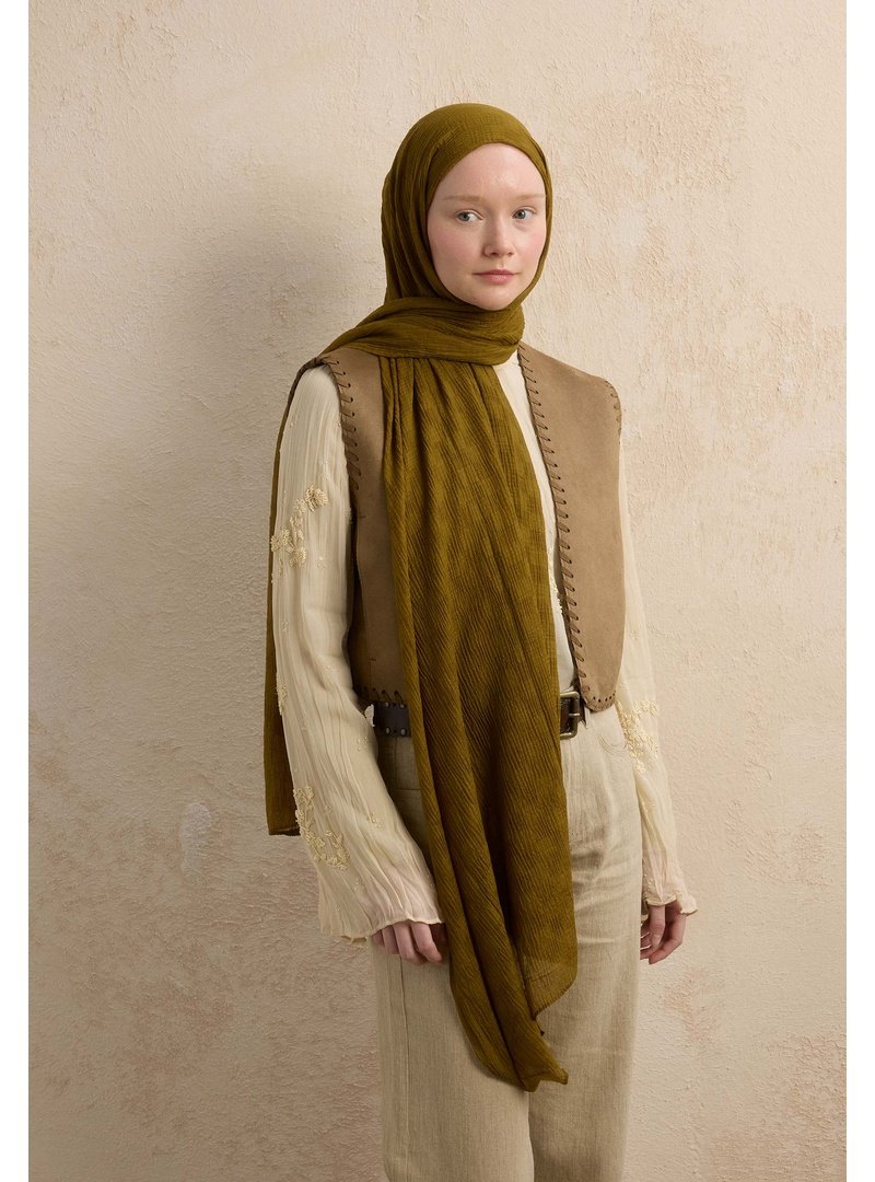 FRESHSCARFS Modal Damalı Şal Sahra