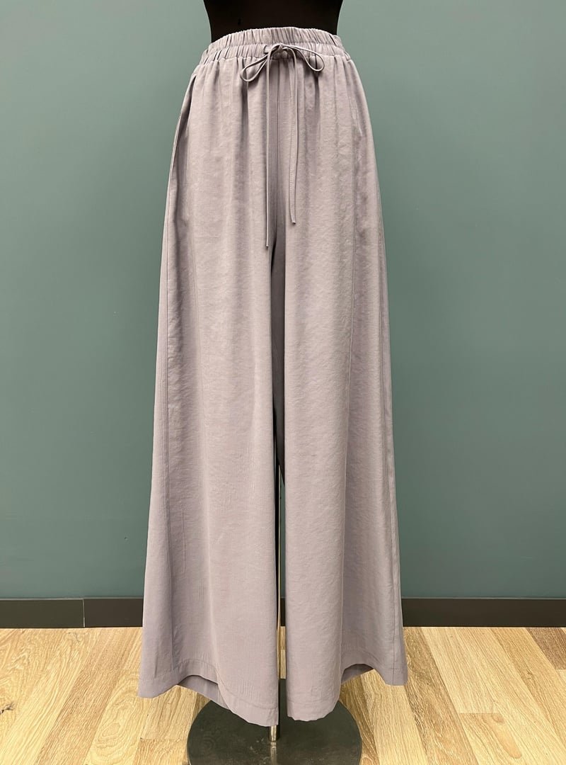 Podyumplus 20646pnt Beli Lastikli Bağlamalı Bol Pantolon