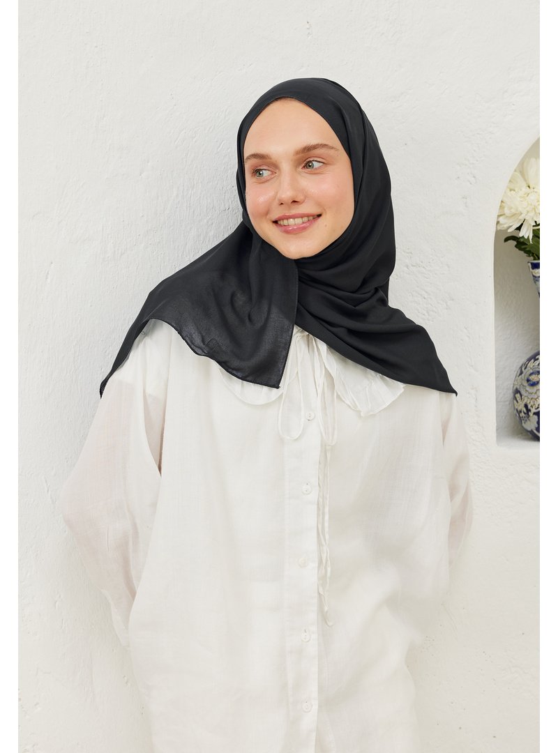 FRESHSCARFS Kömür Rami Viskon Şal