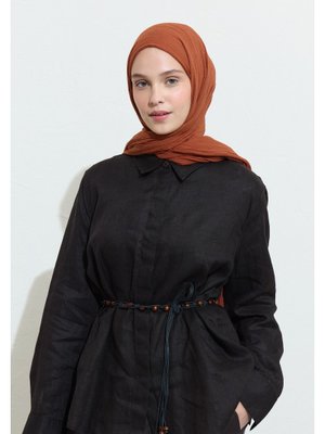 FRESHSCARFS Pamuklu Keten Şal French Toast