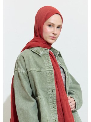 FRESHSCARFS Pamuklu Keten Şal Cream Brulee