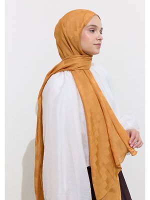 FRESHSCARFS Nori İpeksi Jakar Şal Tarçın Kabuğu
