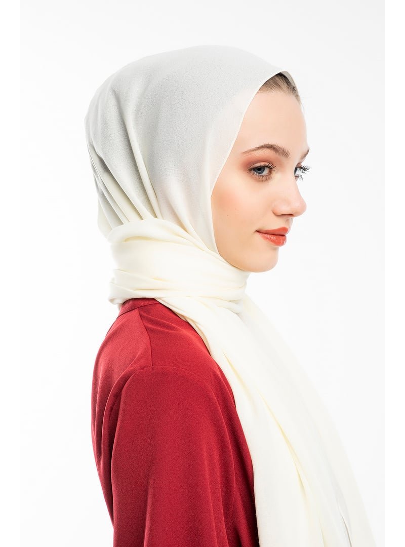 19v69 ITALIA Ekru Düz Desen Lome Seri Şal Askısı İle Birlikte 75x200 Cm 19v69 ITALIA Ekru Düz Desen Lome Seri Şal Askısı İle Birlikte 75x200 Cm