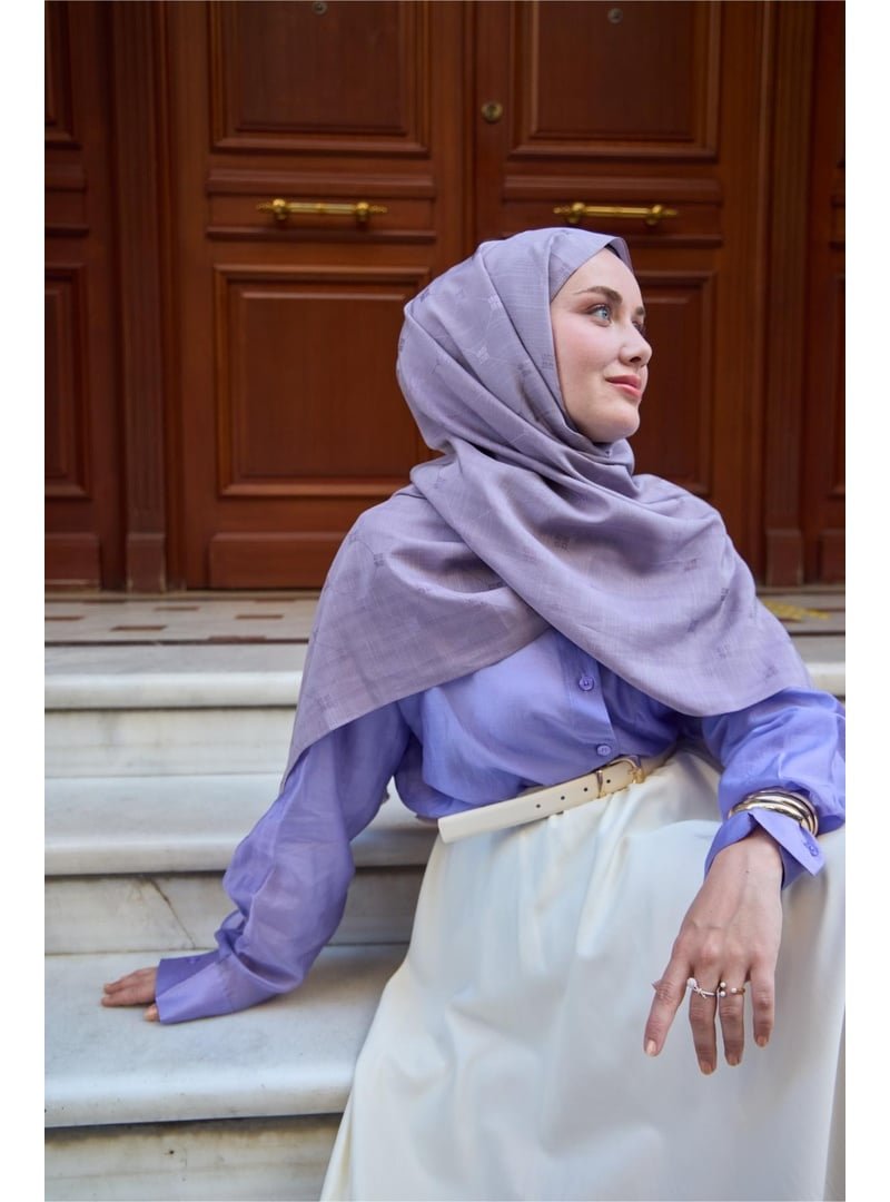 Silk Home Monogram Pamuk İpek Şal Silk Home Monogram Pamuk İpek Şal