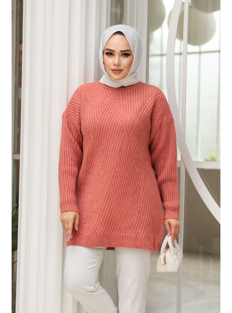 Neva Style Somon Triko Kazak Tunik 7852smn
