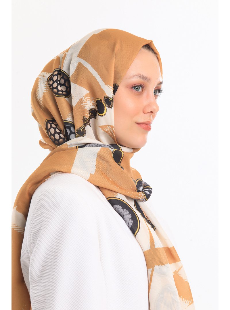 19v69 ITALIA Krem Geometrik Desen Pavia Seri Şal Askısı İle Birlikte 90x200 Cm Hardal 19v69 ITALIA Krem Geometrik Desen Pavia Seri Şal Askısı İle Birlikte 90x200 Cm Hardal