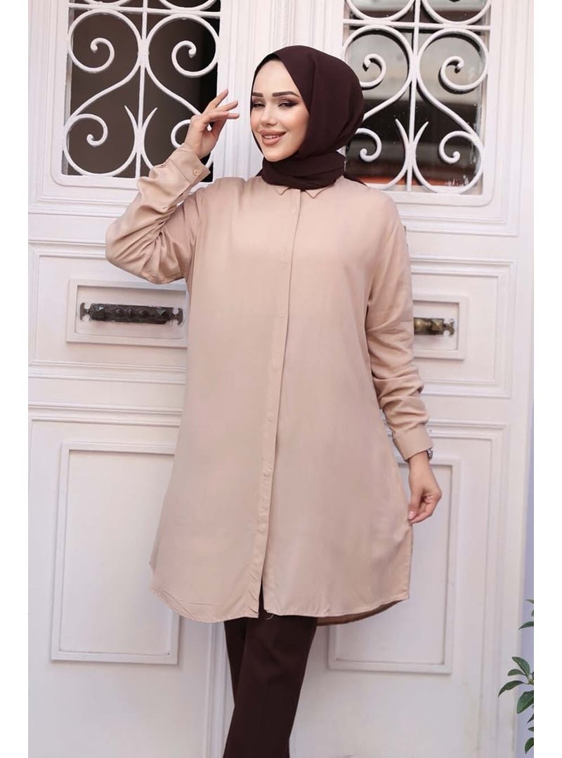 Neva Style Düğmeli Bisküvi Tunik 11715bs