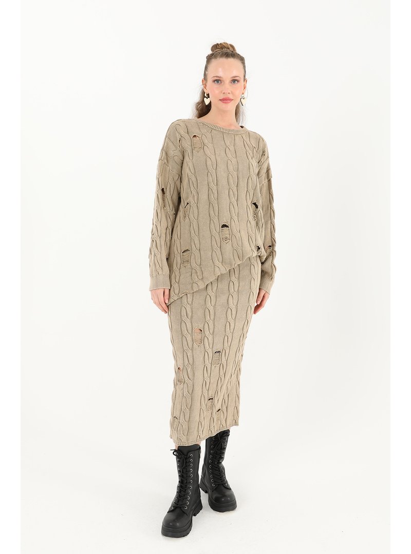 Podyumplus 32030etk Triko Uzun Etek