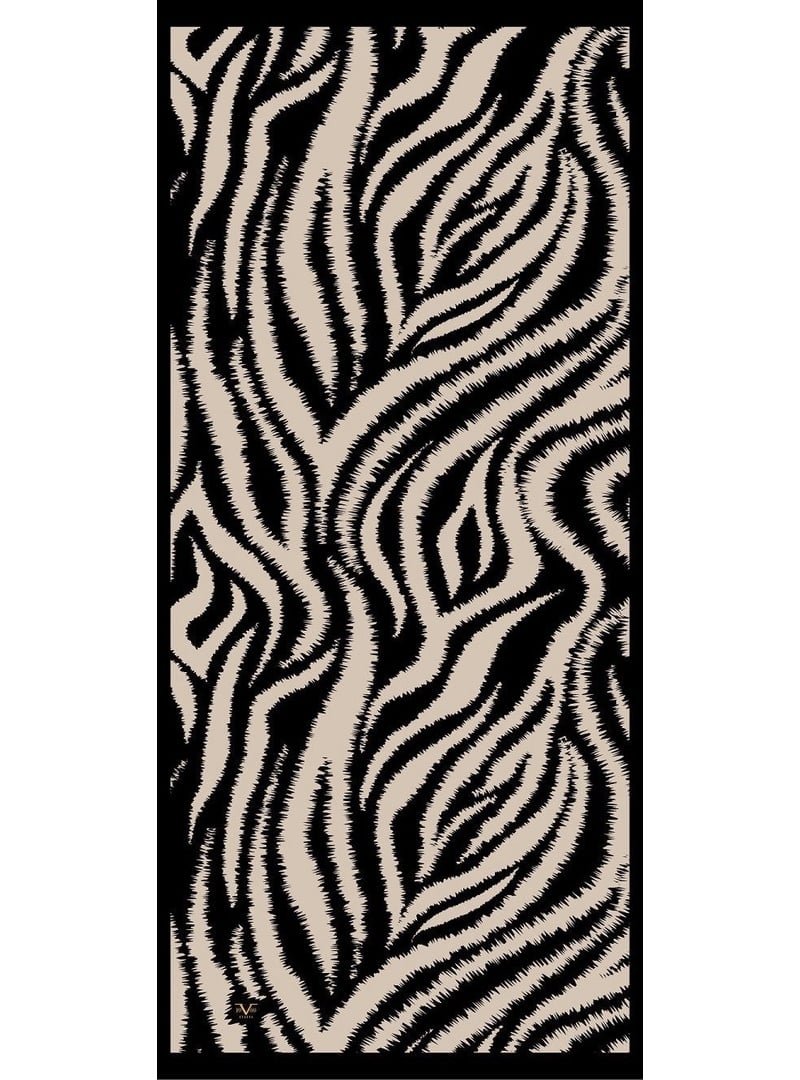 19v69 ITALIA Zebra Desen Pavia Seri Şal Askısı İle Birlikte 90x200 Cm Siyah Bej 19v69 ITALIA Zebra Desen Pavia Seri Şal Askısı İle Birlikte 90x200 Cm Siyah Bej