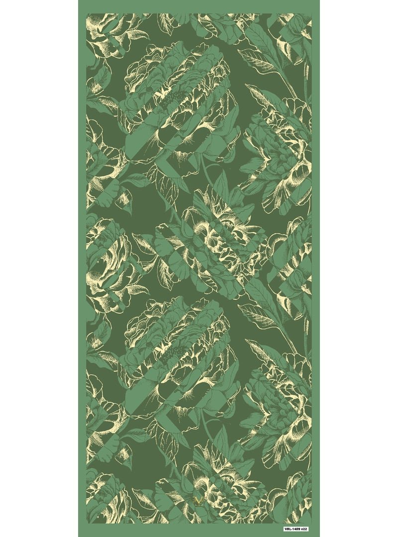 19v69 ITALIA Yeşil Çiçekli Desen Pavia Seri Şal Askısı İle Birlikte 90x200 Cm 19v69 ITALIA Yeşil Çiçekli Desen Pavia Seri Şal Askısı İle Birlikte 90x200 Cm