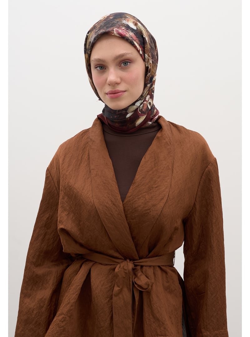 FRESHSCARFS Bordo Madeleıne Desen Pamuklu Viskon Eşarp