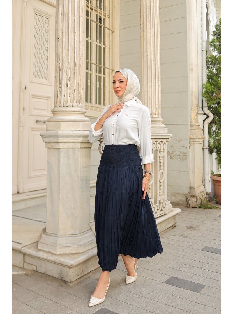 Kadeem Giyim Tivra Kat Kat Maxi Etek Kadeem Giyim Tivra Kat Kat Maxi Etek