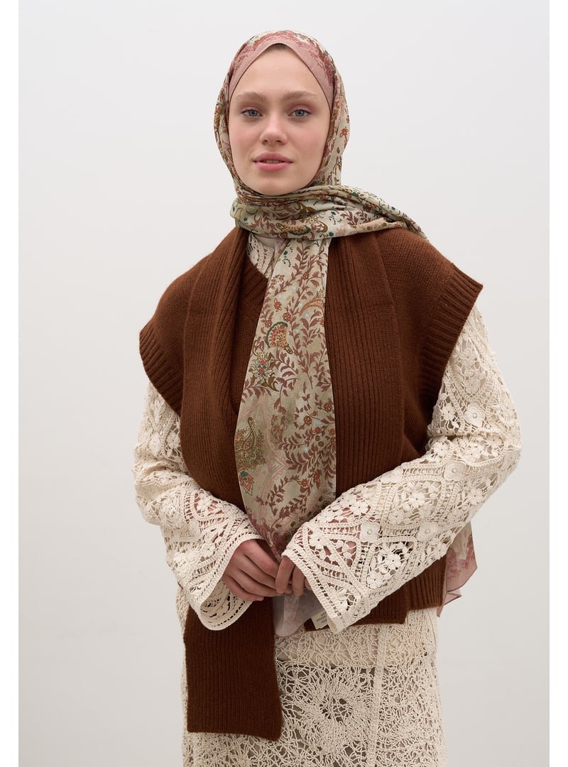 FRESHSCARFS Pudra Cerıse Desen Şal FRESHSCARFS Pudra Cerıse Desen Şal