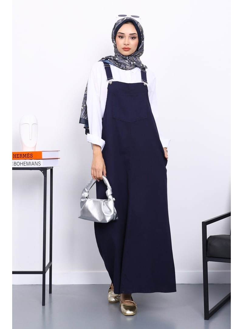 İmaj Butik Lacivert Cepli Gabardin Jile