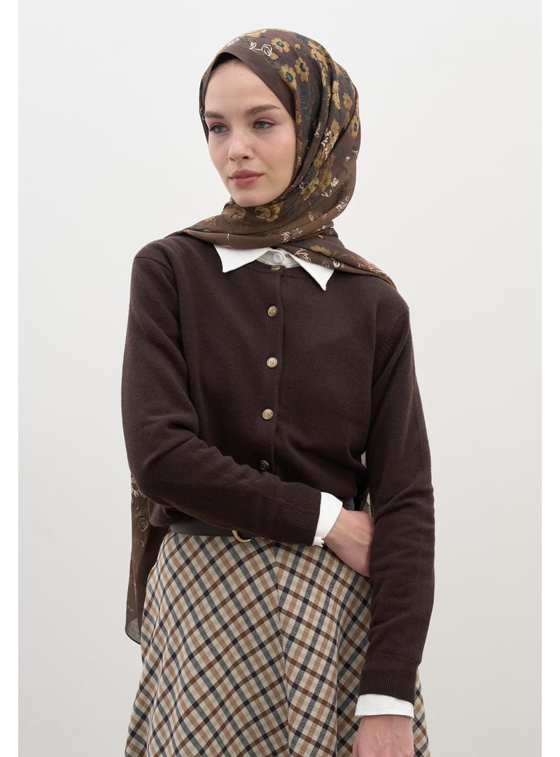 FRESHSCARFS Sütlü Kahve Seraphına Desen Şal FRESHSCARFS Sütlü Kahve Seraphına Desen Şal