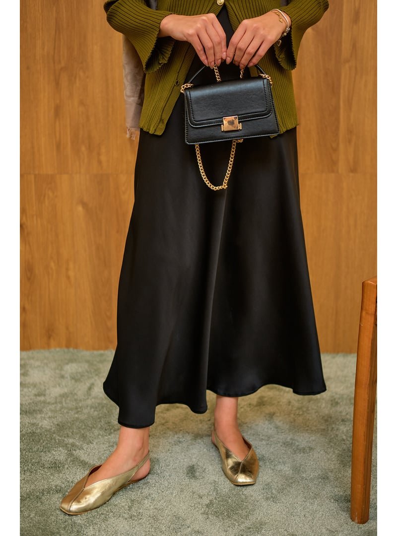 Locco Moda Siyah Saten Etek Locco Moda Siyah Saten Etek