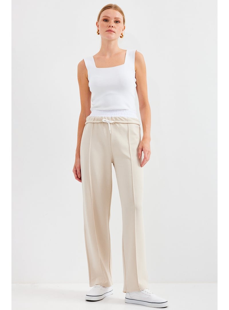 Bigdart Krem Çımalı Pantolon Bigdart Krem Çımalı Pantolon