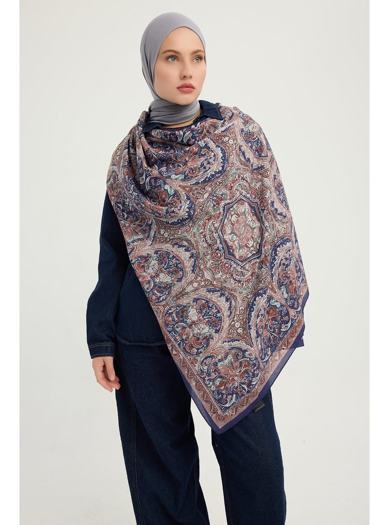 ŞALESS 70x190 Cm Ebedi Saraylar Kahve Vierra Desenli Viskon Şal