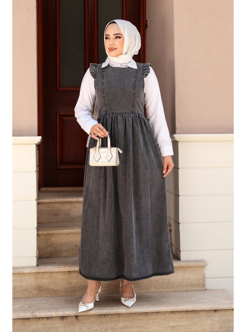Neva Style Kot Antrasit Jile Elbise 19134ant Neva Style Kot Antrasit Jile Elbise 19134ant