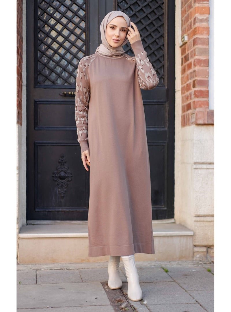 Pamuk Butik Merserize Figürlü Triko Elbise Pamuk Butik Merserize Figürlü Triko Elbise