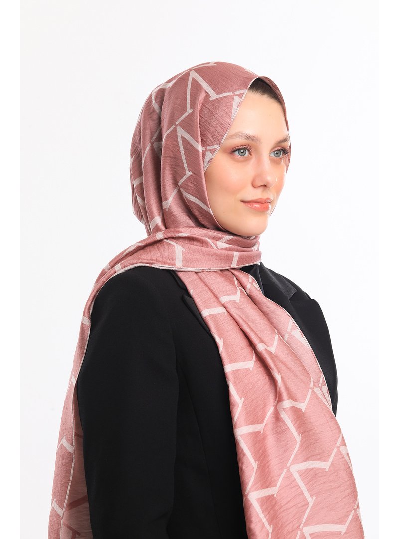 19v69 ITALIA Krem V Desen Jakarlı Modal Seri Şal Askısı İle Birlikte 75x200 Cm Pudra 19v69 ITALIA Krem V Desen Jakarlı Modal Seri Şal Askısı İle Birlikte 75x200 Cm Pudra