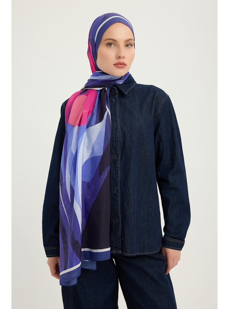 ŞALESS 70x190 Cm Işıklı Çiçekler Mor Vierra Desenli Viskon Şal ŞALESS 70x190 Cm Işıklı Çiçekler Mor Vierra Desenli Viskon Şal