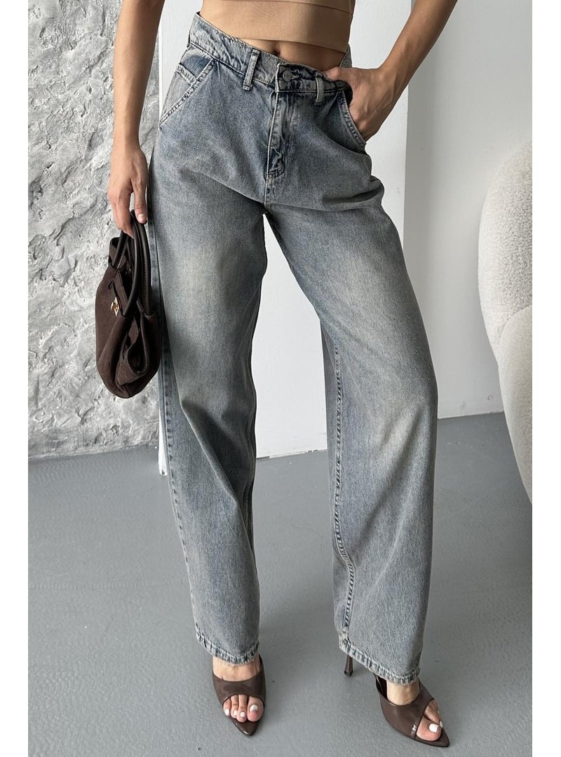 Tofisa Kahve Yan Cepli Baggy Pantolon