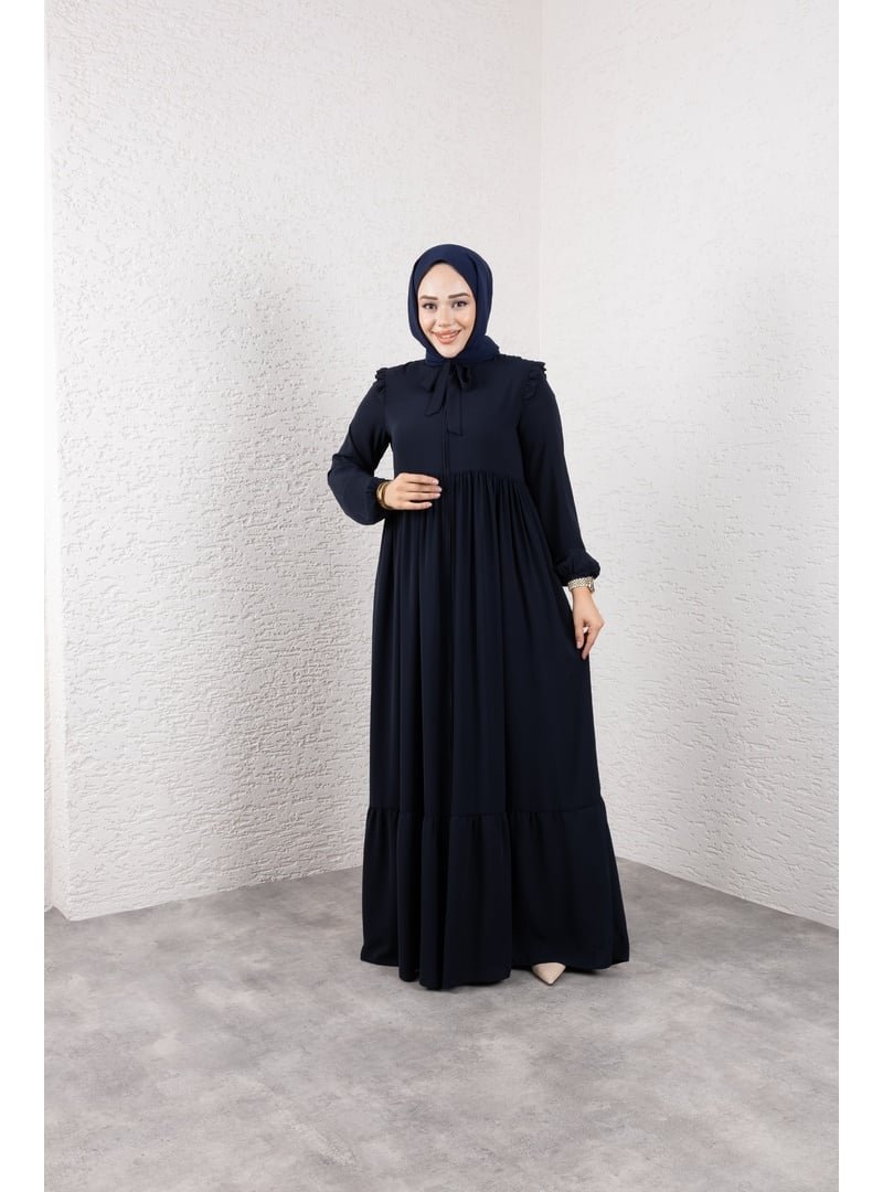 Modatavil Omuzunu Fırfırlı Ferace