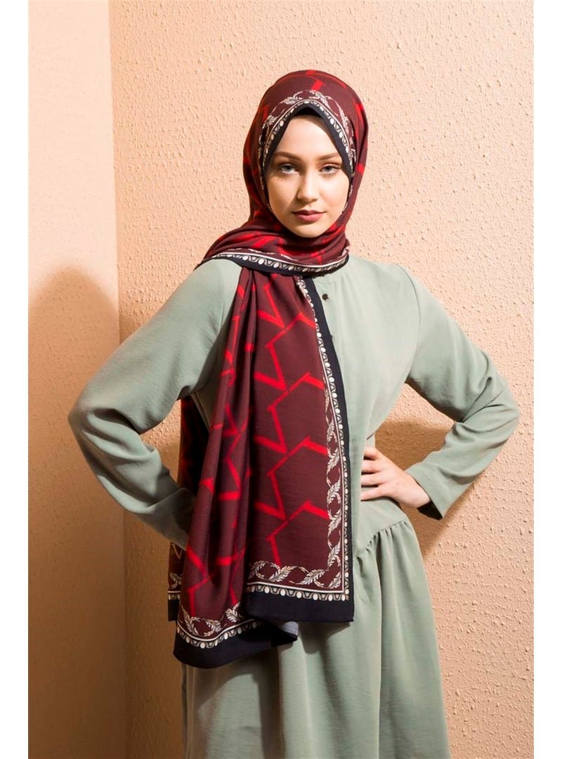 19v69 ITALIA Bordo Logolu Desen Modal Seri Şal Askısı İle Birlikte 75x200 Cm 19v69 ITALIA Bordo Logolu Desen Modal Seri Şal Askısı İle Birlikte 75x200 Cm