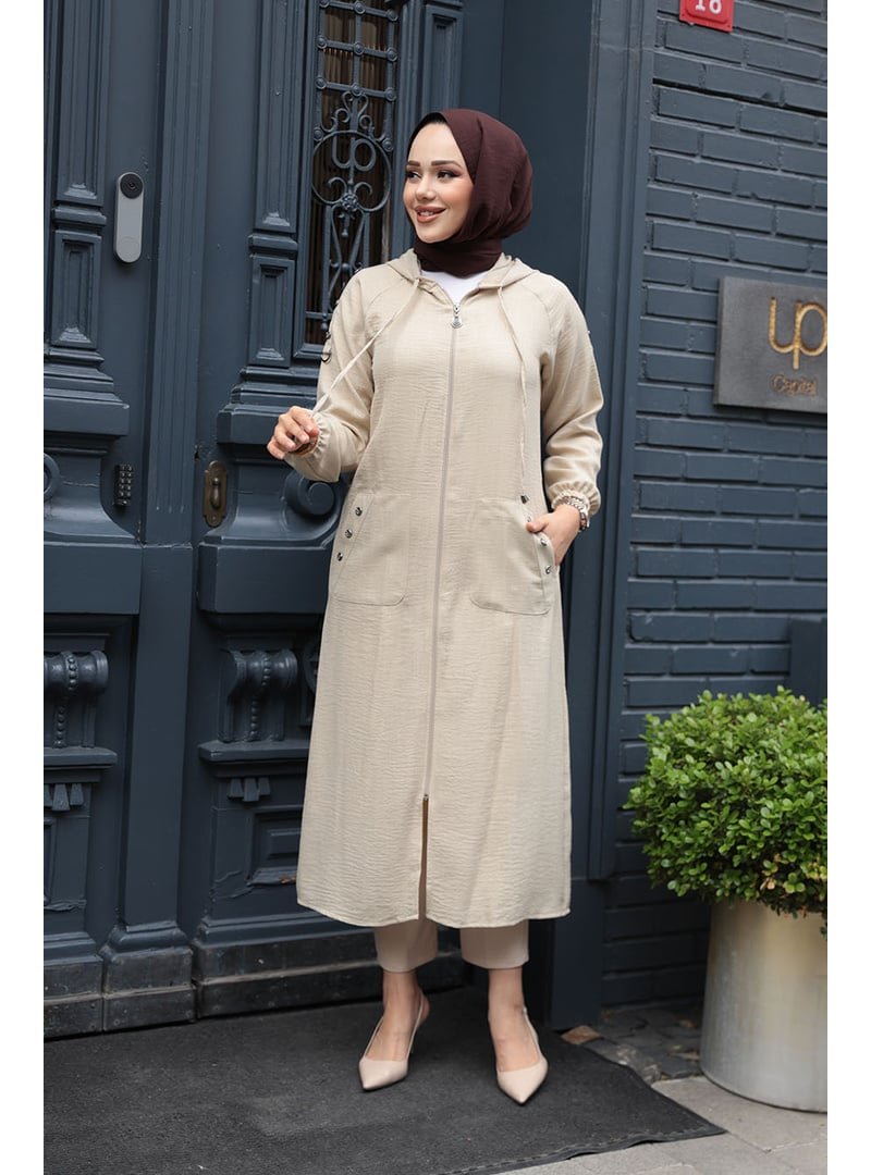 Neva Style Kapüşonlu Bej Kap 511bej Neva Style Kapüşonlu Bej Kap 511bej
