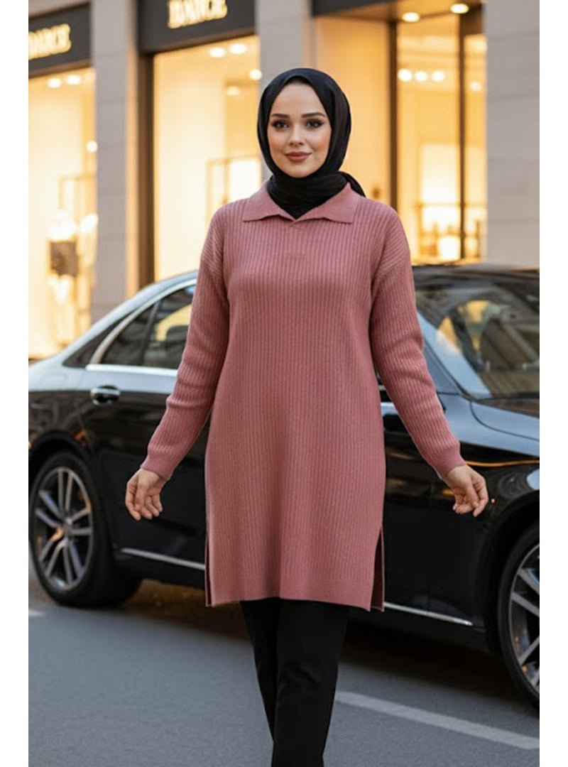 Neva Style Fitilli Gül Kurusu Triko Tunik 65903gk Neva Style Fitilli Gül Kurusu Triko Tunik 65903gk