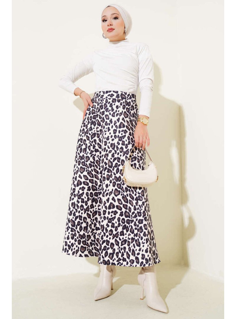 Volt Clothing Leopar Desen Scuba Etek Taş Volt Clothing Leopar Desen Scuba Etek Taş