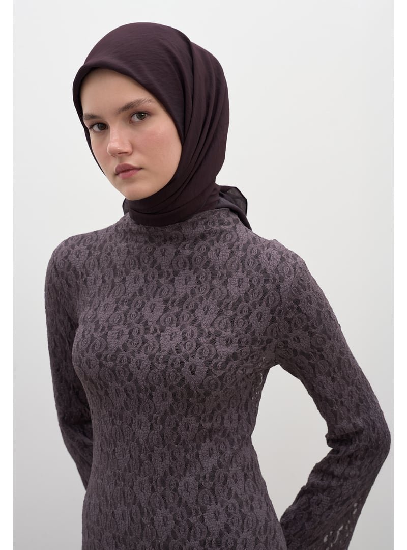 FRESHSCARFS Pamuk Viskon Eşarp Acı Patlıcan